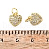 Brass Micro Pave Cubic Zirconia Pendants KK-C092-24B-G-3