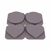 Heart & Flat Round Silicone Pendant Molds DIY-WH0171-38-2
