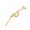 Brass Micro Pave Cubic Zirconia Pendants KK-P308-42G-2