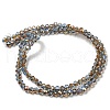 Electroplate Glass Faceted Rondelle Beads Strands EGLA-D020-4x3mm-54-5