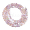 Electroplate Glass Beads Strands X-EGLA-S192-001A-B02-2