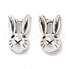 Tibetan Style Zinc Alloy Bunny Pendants X-TIBEP-R334-037AS-RS-1