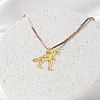 DICOSMETIC 16Pcs 4 Style Brass Micro Pave Cubic Zirconia Animal Pendants KK-DC0003-46-4