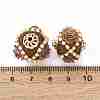 Handmade Resin Indonesia Round Beads IPDL-P005-17KCG-01-3