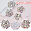 SUPERFINDINGS 4Pcs Flower Cloth Patches DIY-FH0007-54A-4