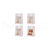 Folding Paper Gift Bags with Window ABAG-WH0045-20C-7