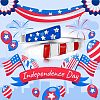 Independence Day American Flag Pattern Alloy Enamel Cuff Rings FS-WGD328B-01-2