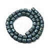 Electroplated Natural Lava Rock Beads Strands G-G984-16D-2