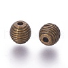 Tibetan Style Alloy Beehive Beads X-PALLOY-6662-AB-NR-2
