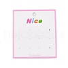 Rectangle Paper Earring Display Cards CDIS-T004-04-1