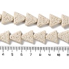 Triangle Dyed Natural Lava Rock Beads Strands G-O126-04A-13-4