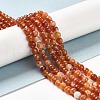 Natural Striped Agate/Banded Agate Beads Strands G-A246-8mm-03-8