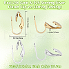 Beebeecraft 40Pcs 2 Colors Brass Clip-on Earring Findings KK-BBC0011-91-2