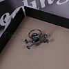 Alloy Skull Finger Rings GU8744-3