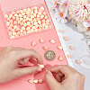 SOFPLATE 100Pcs 2 Colors Dyed Synthetic Coral Beads CORA-SP0001-02A-3