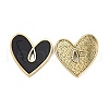 Heart Alloy Spray Painted Pendants PALLOY-P243-01A-2