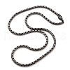 304 Stainless Steel Cardano Chain Necklaces for Women Men NJEW-A033-03F-AS-2