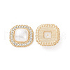 ABS Imitation Pearl Cabochons PALLOY-E026-07G-1