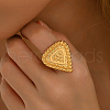 Geometric Triangle Metal Adjustable Finger Rings for Women VQ1035-5