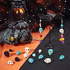 ARRICRAFT 144Pcs 9 Styles Halloween Synthetic Turquoise Beads Strands TURQ-AR0001-25-4