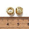 Brass Micro Pave Clear Cubic Zirconia European Beads ZIRC-I070-059G-2