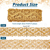 4M Iron on/Sew on Polyester Flower Lace Ribbon OCOR-WH0088-48B-2