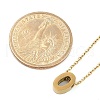 Ion Plating(IP) 304 Stainless Steel Pendant Necklaces NJEW-R050-01G-15-5