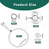 20Pcs 304 Stainless Steel Slider Cable Chain Slider Bracelet Makings DIY-DC00001-2