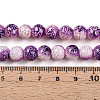 Transparent Baking Painted Glass Beads Strands DGLA-N009-8mm-04-5