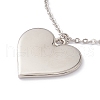 Sublimation Blank Aluminum Pendant Necklace NJEW-E020-02P-03-4