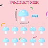 20Pcs Mushroom Silicone Focal Beads JX901I-2