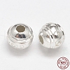 Fancy Cut 925 Sterling Silver Round Beads STER-F012-13-1