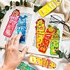 20 Sheets Laser Cute Paper Bookmark AJEW-Q148-04-7