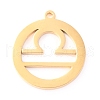 304 Stainless Steel Pendants STAS-O142-70G-F-1
