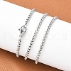 Tarnish Resistant 201 Stainless Steel Box Chains Necklaces NJEW-L416-02-2.5mm-4