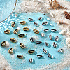 GOMAKERER 80Pcs 2 Colors Electroplated Shell Beads BSHE-GO0001-04-4