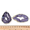 Dyed Natural Druzy Agate links G-R012-05G-02-3