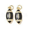 Brass Micro Pave Cubic Zirconia Pendants KK-Q068-58G-01-1