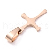 304 Stainless Steel Pendants STAS-H122-03RG-2