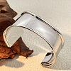 304 Stainless Steel Cuff Bangles BJEW-Z127-01P-1