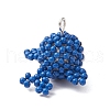 Seed Beads Beaded Charms PALLOY-MZ00315-4