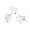 Natural Quartz Crystal Carved Half Hole Beads G-K367-02B-1