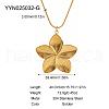 Flower Stainless Steel Pendant Necklaces for Women ZP5459-2-1