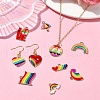 20Pcs 10 Styles Rainbow Color Alloy Enamel Pendants ENAM-YW0004-10-6