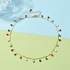 Brass Enamel Pendant Necklaces NJEW-JN03225-5