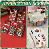 SUNNYCLUE 72Pcs 12 Styles Christmas Theme Opaque Resin Cabochons RESI-SC0005-73-5
