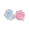 Transparent Crackle Acrylic Beads OACR-B031-21-3