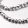 Electroplate Non-magnetic Synthetic Hematite Bead Strands G-F300-34-01-1
