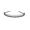 Hair Accessories Plain Steel Wire Hair Band Findings OHAR-PW0001-151E-1