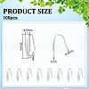 Unicraftale 100Pcs 316 Surgical Stainless Steel Earring Hooks STAS-UN0058-61-5